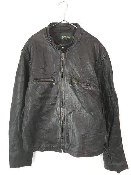 古着 90s J Crew 「Type J-100」 本革 カウハイド レザー シングル
