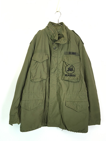 古着 70s 米軍 US NAVY SEABEES US M-65 ミリタリー フィールド