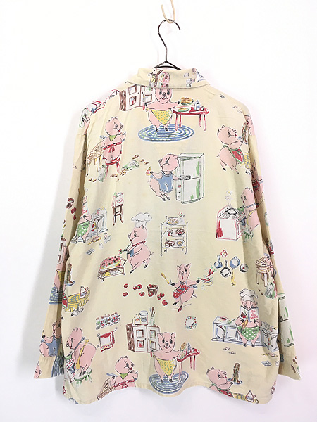 古着 90s Nick＆Nora 希少!! ブタちゃん クッキング ポップ アート 総