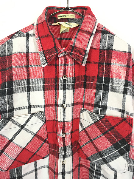 古着 80s USA製 St John's Bay BIG MAC 好配色 チェック ヘビー