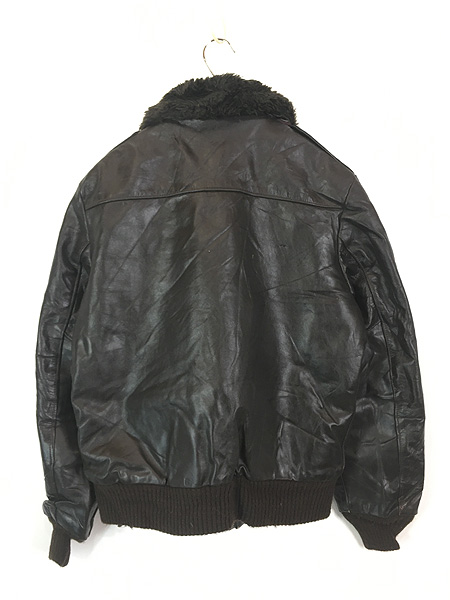 古着 70s William Barry G-1タイプ ボア ライナー 本革 レザー