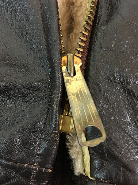 古着 70s William Barry G-1タイプ ボア ライナー 本革 レザー