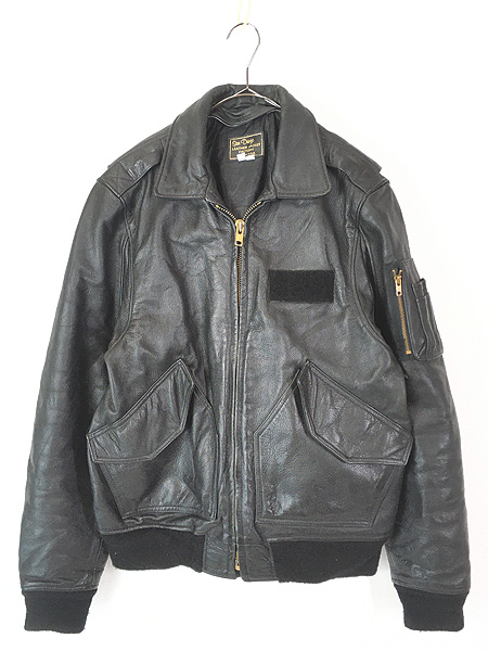 古着 90s USA製 San Diego Leather Jacket Factory シガーポケット 本