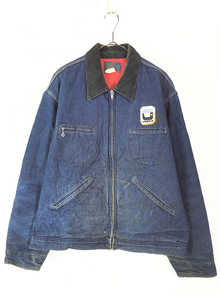 古着 70s USA製 OshKosh B'gosh レッド ライナー 濃紺 ブルー デニム