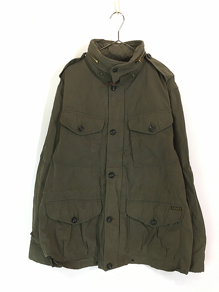 古着 Polo Ralph Lauren M-65 タイプ ミリタリー フーデッド