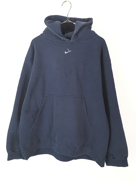 古着 90s USA製 NIKE センター スウォッシュ ロゴ 刺しゅう スウェット