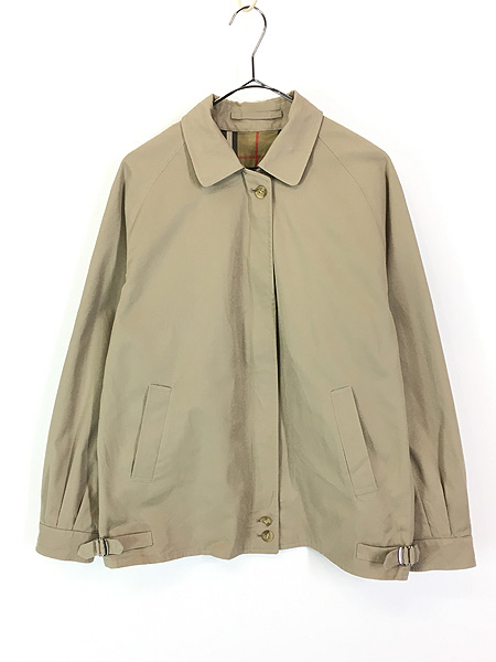 レディース 古着 80s England製 Burberrys 「1枚袖」 裏地チェック