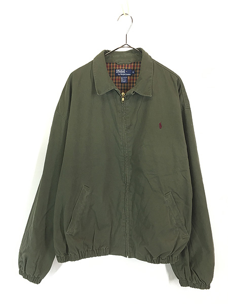 古着 90s Polo Ralph Lauren チェック ライナー ワンポイント コットン