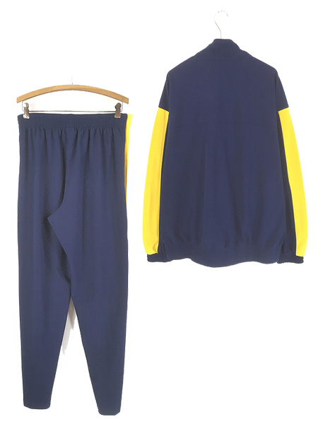 古着 90s NIKE ネイビー×イエロー ジャージ トップ トラックスーツ