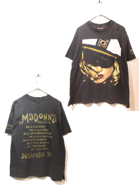 古着 90s Madonna 「The Girlie Show」 ツアー ポップ ミュージック T