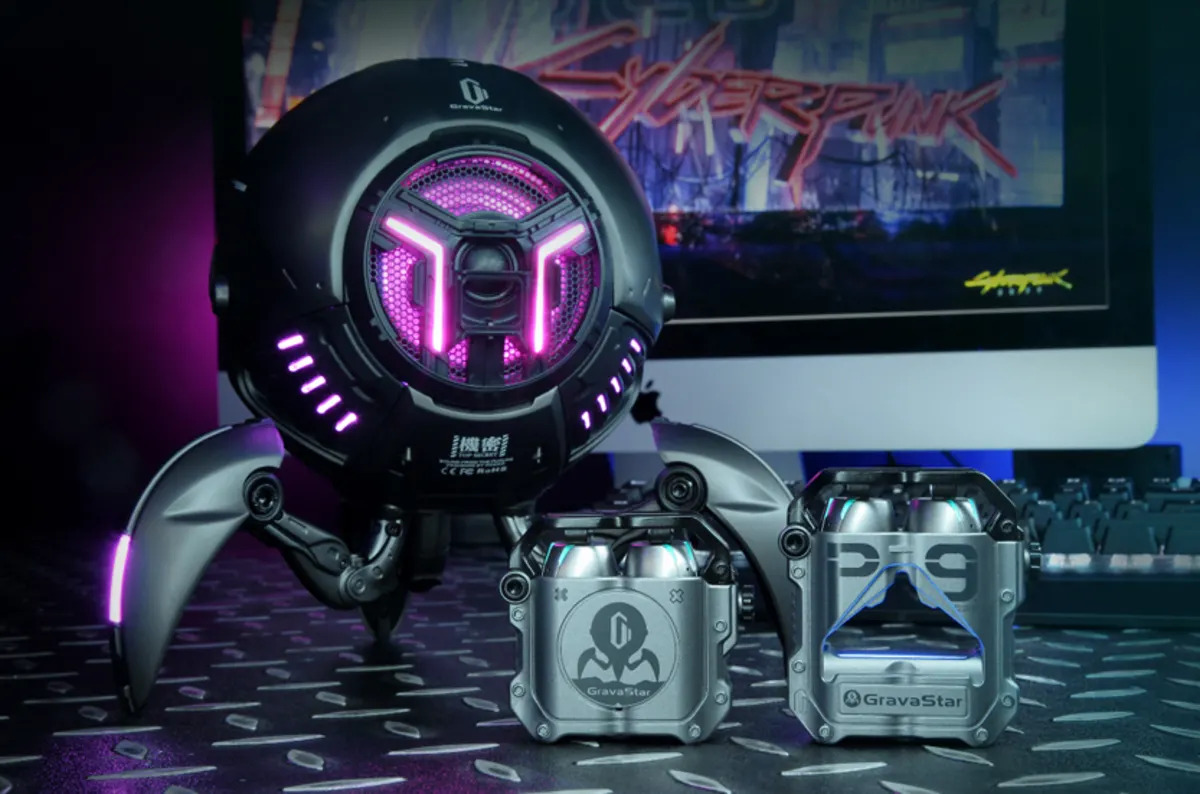 サイバーパンクなワイヤレスイヤホン「GravaStar Sirius Earbuds」が