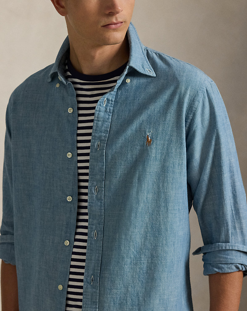 クラシック フィット インディゴ シャンブレー シャツ | ラルフ