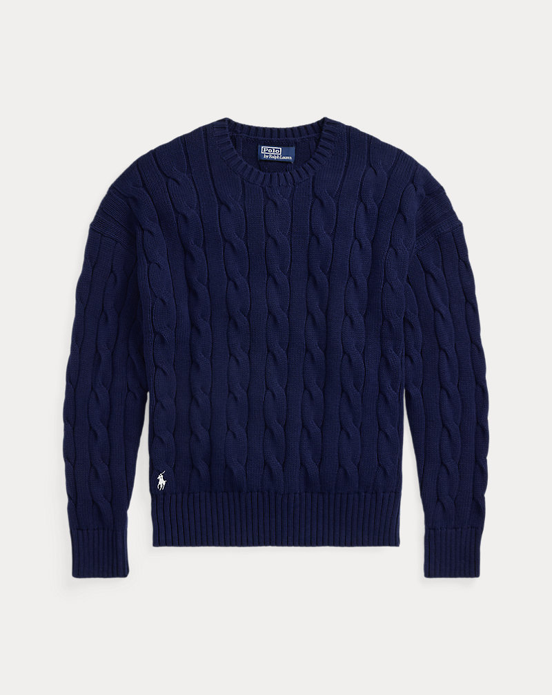 ビッグ フィット ケーブルニット コットン セーター | ラルフ ローレン