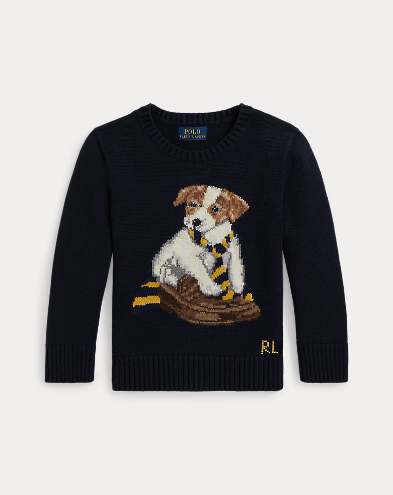 ドッグインターシャ コットン セーター | ラルフ ローレン公式