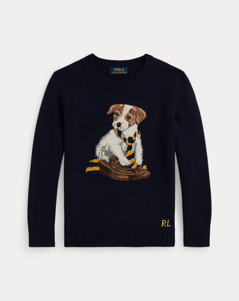 ドッグインターシャ コットン セーター | ラルフ ローレン公式