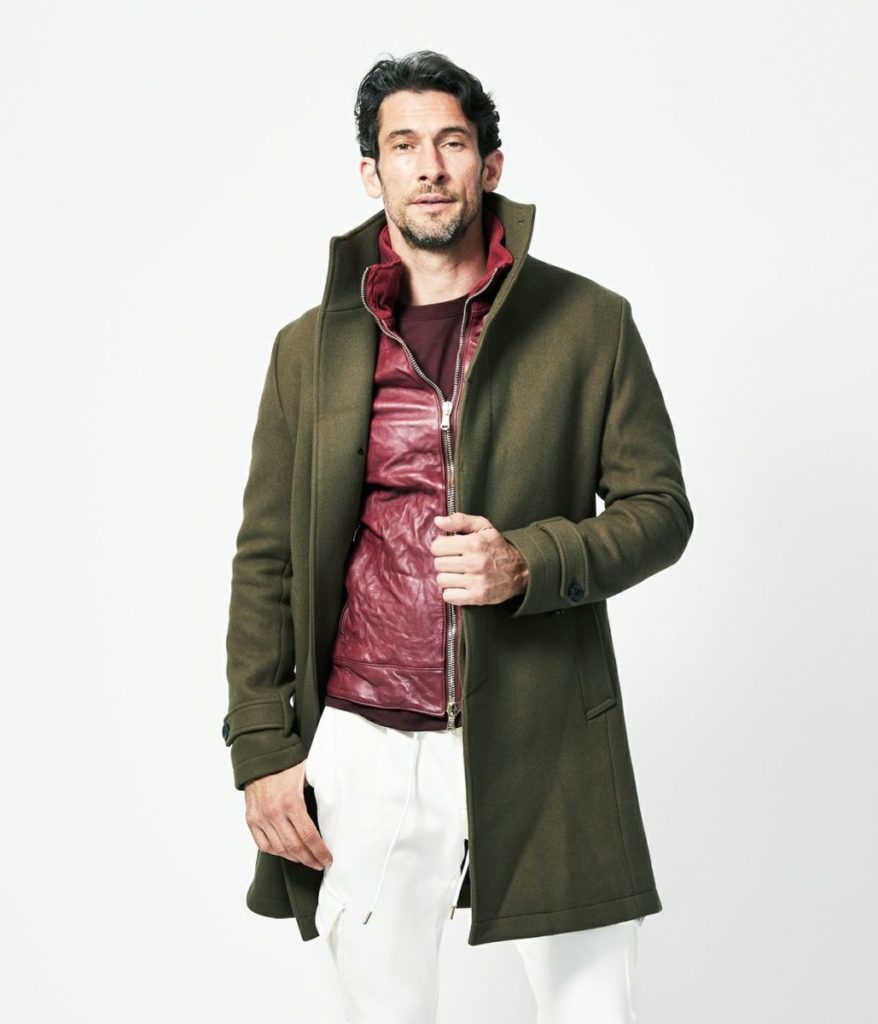 junhashimoto STAND COLLAR COAT -WOOL MELTON- スタンドカラーコート