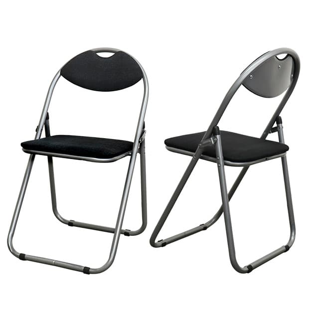 M&M GRATES 折りたたみパイプ椅子 4脚セット: オフィス家具・収納