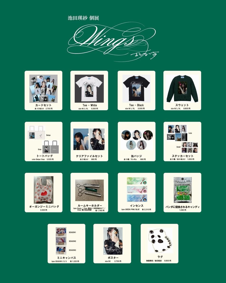 乃木坂46・池田瑛紗 初個展『Wings:あひるの夢』当日券の追加販売と