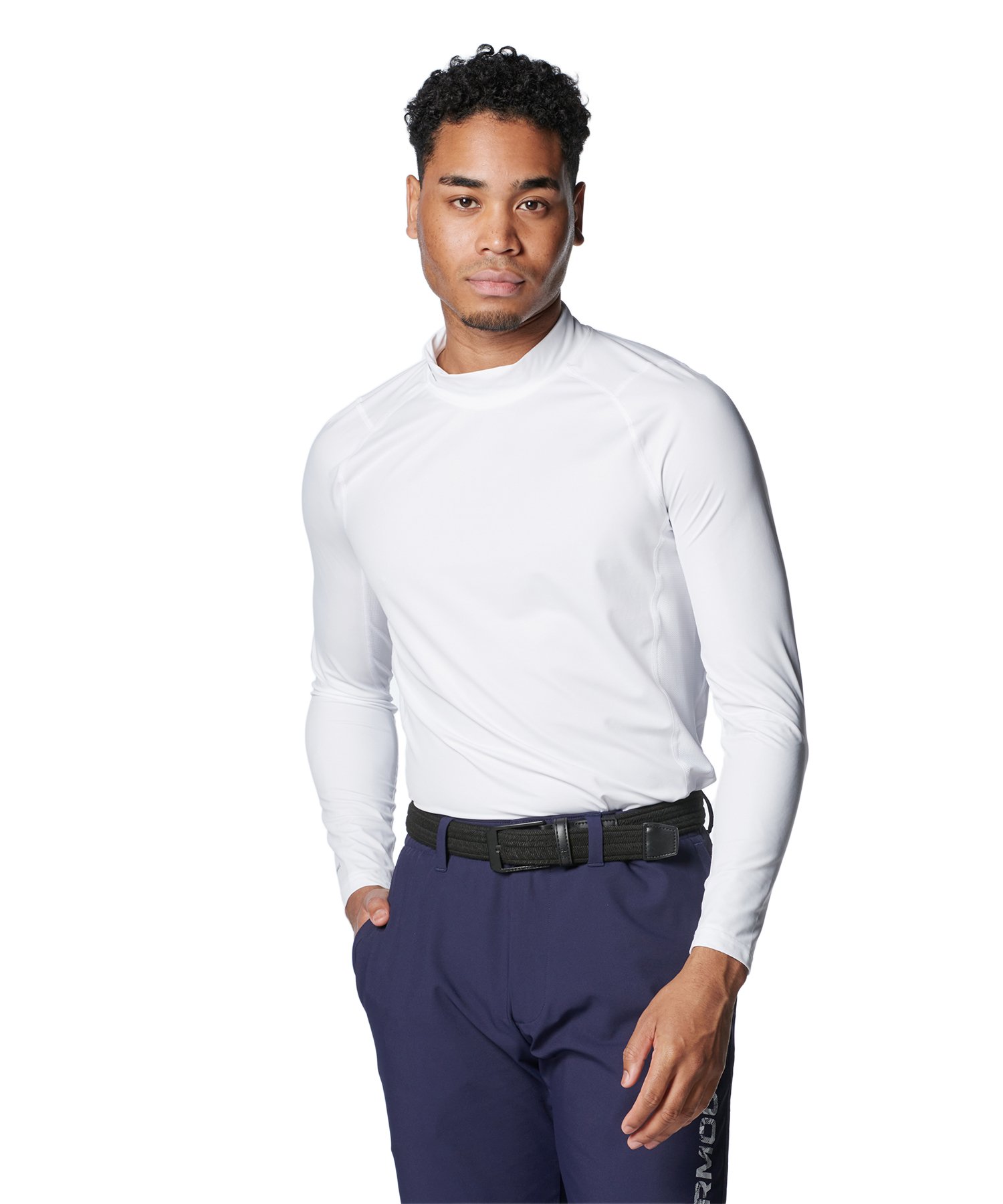 アンダーアーマーUAヒートギアフィッティド長袖モックシャツ MFT8121