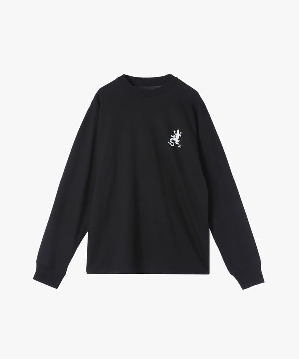 メンズ アイコニック 刺繍 コットン 長袖 シャツ 