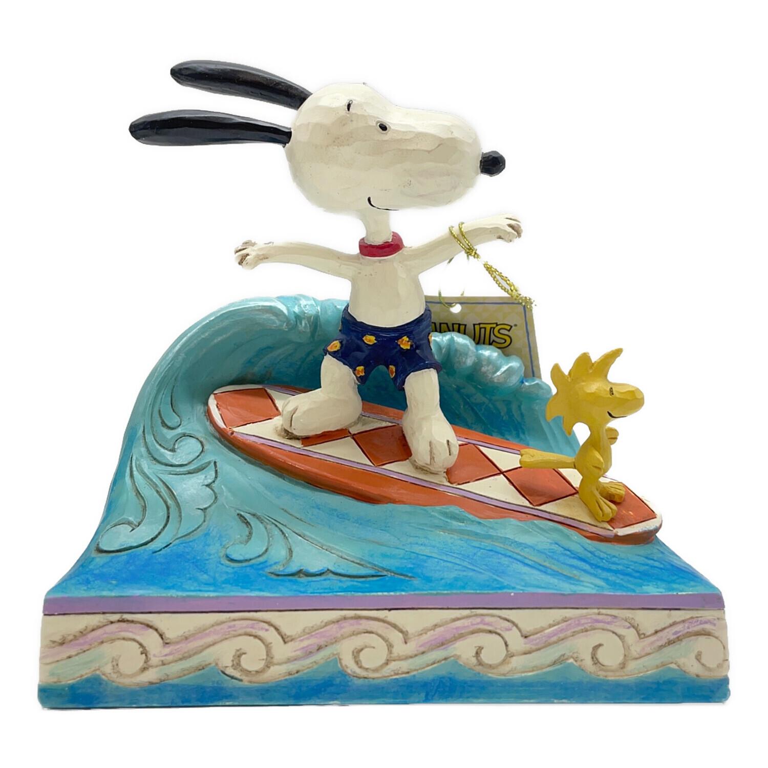 jim shore (ジムショアー) スヌーピー＆ウッドストック サーフィン