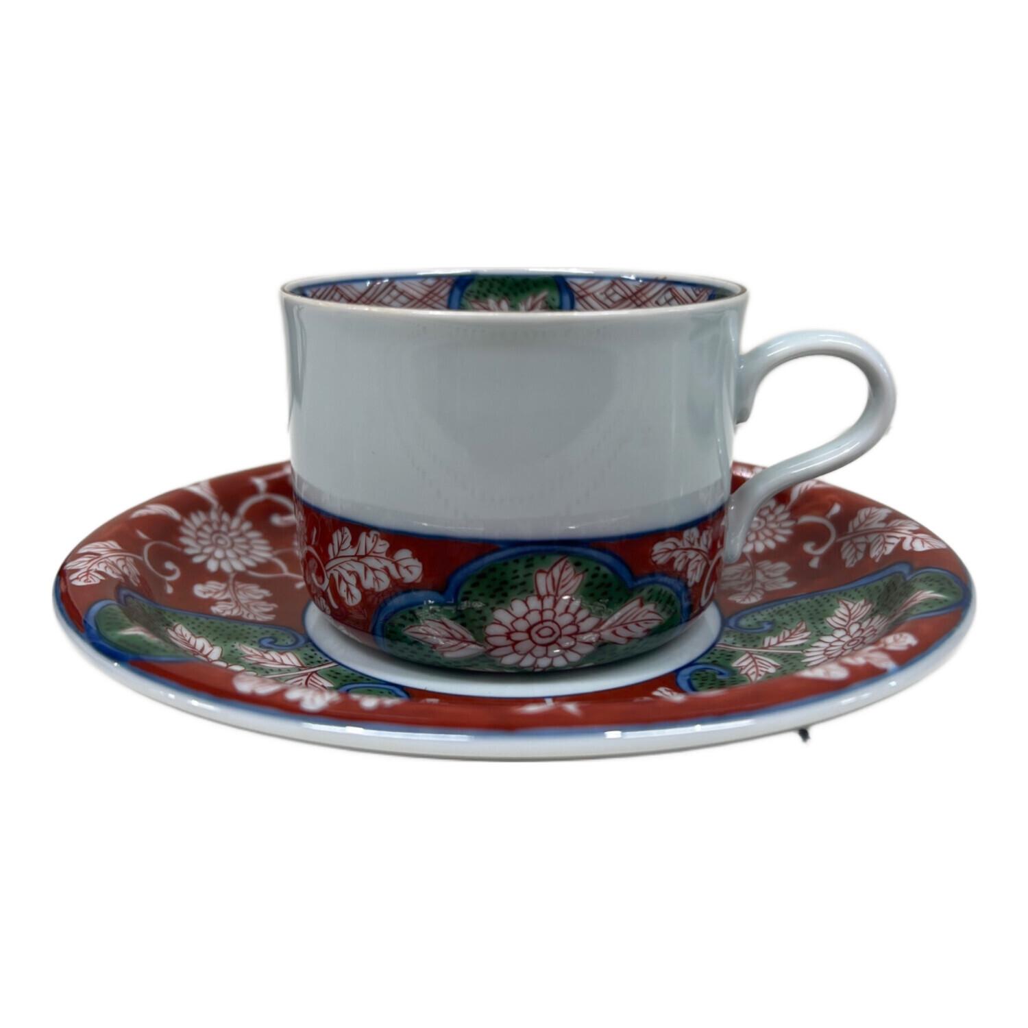 源右衛門窯 (ゲンエモンガマ) カップ&ソーサー レッド｜トレファクONLINE