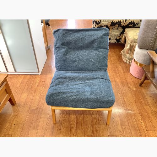 MARUNI60 (マルニ60) 1人掛けソファー ナチュラル×ネイビー アームレス