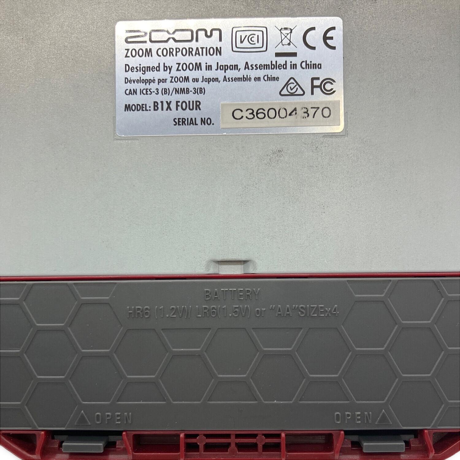 ZOOM (ズーム) ベース用マルチエフェクター B1X FOUR ベース用マルチ