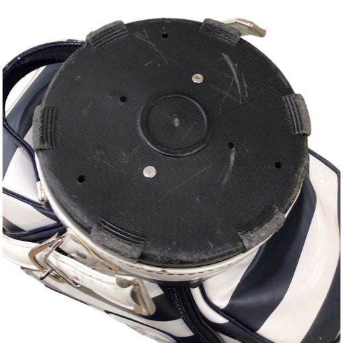 PEARLY GATES (パーリーゲイツ) キャディバッグ ホワイト×ネイビー 30