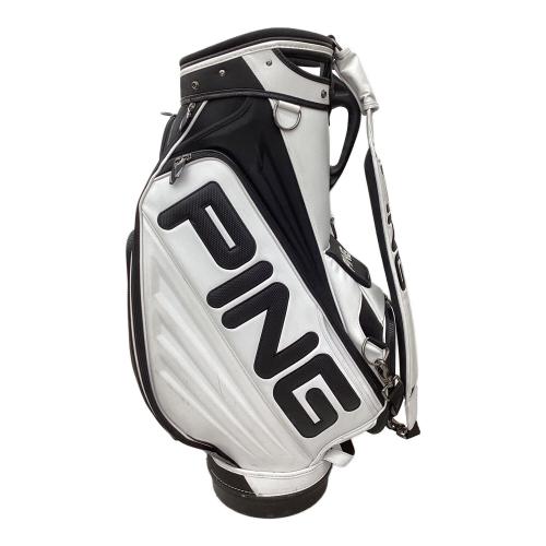 PiNG (ピン) キャディバッグ ホワイト×ブラック ツアーモデル