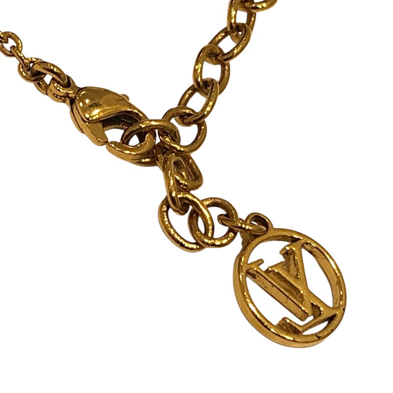 ルイ・ヴィトン LOUIS VUITTON エセンシャルV ネックレス ゴールド GP