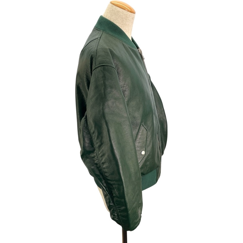 プラダ PRADA ナッパレザーボンバージャケット UPW895 グリーン