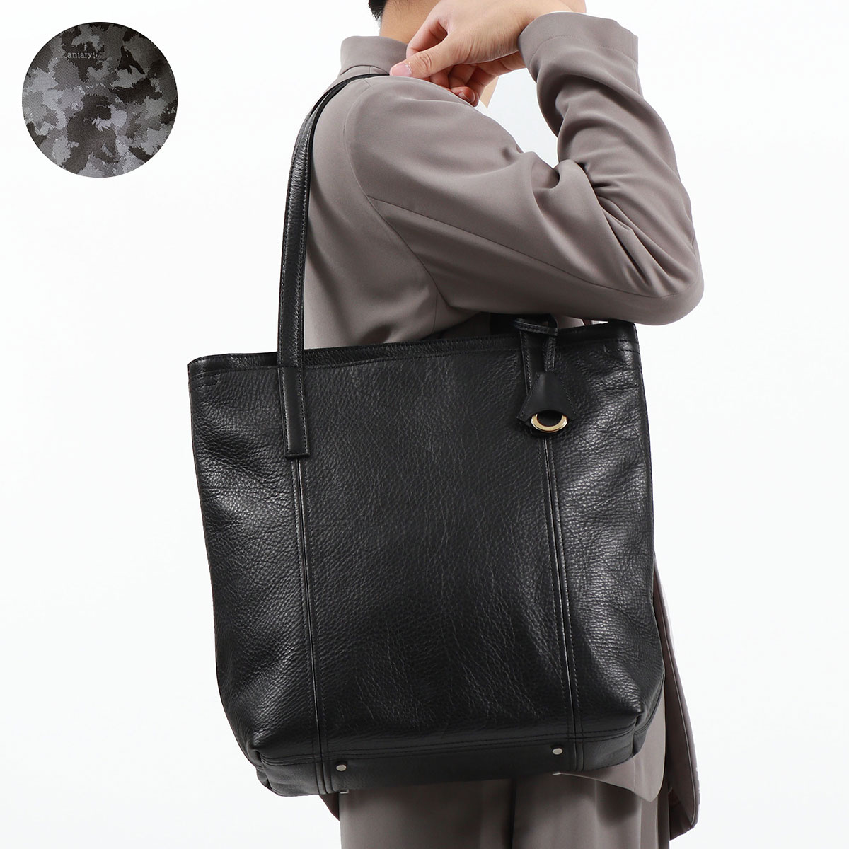 正規取扱店 アニアリ トートバッグ aniary Shrink Leather Tote