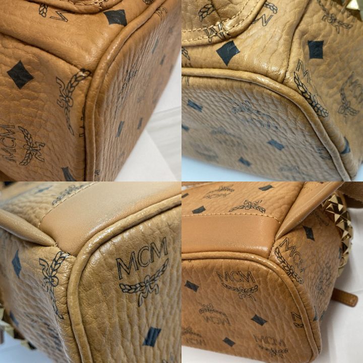 MCM エムシーエム サイドスタッズ 付き バックパック リュック