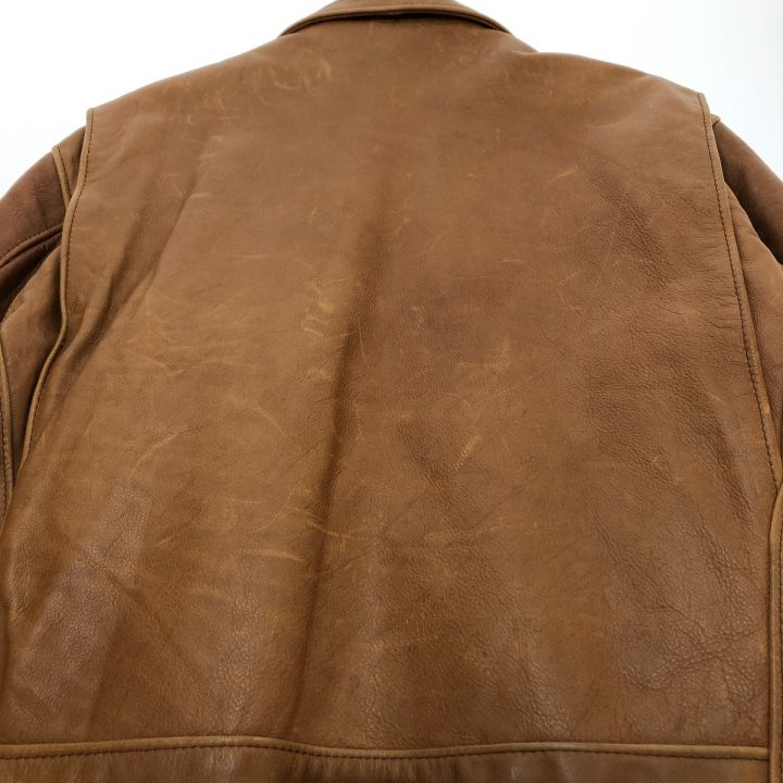 Schott ショット シングルライダースジャケット SIZE 40 ブラウン