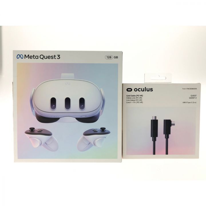 3D VR Meta Quest 3 128GB メタ クエスト3 リンクケーブルセット