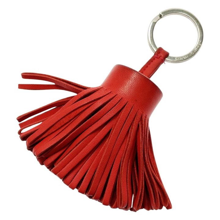 HERMES エルメス カルメン アミューミロ レッド系 キーリング