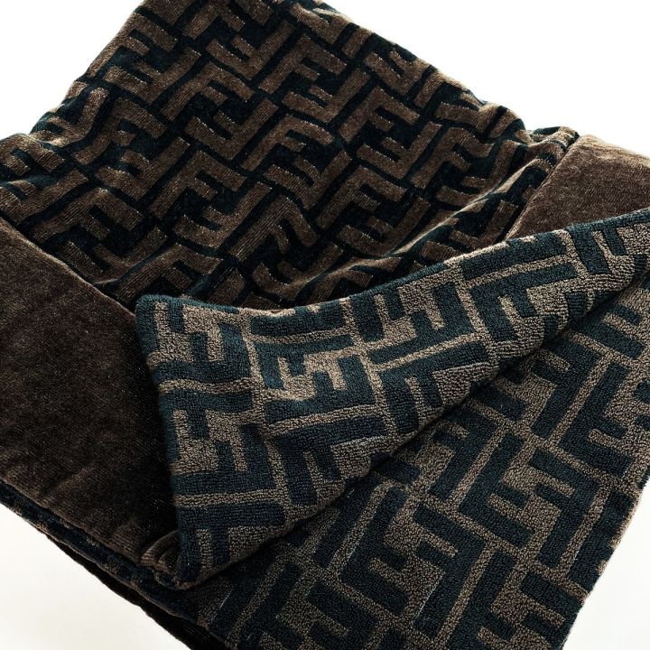 FENDI フェンディ ブランケット ビーチタオル ブラウン 96×176cm