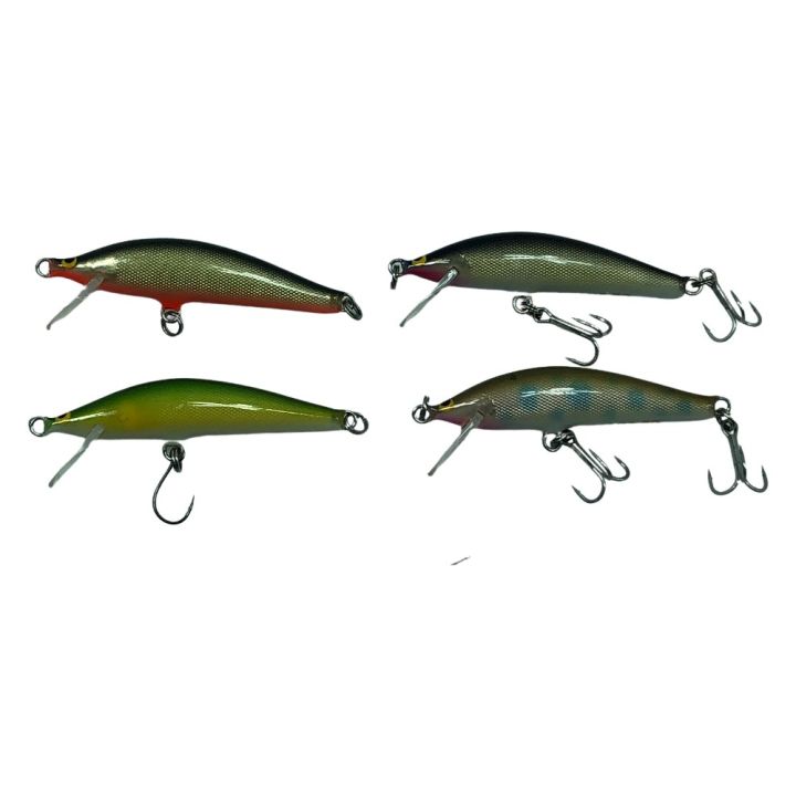 SAURUS ザウルス ルアー ミノー バルサ50 ブラウニー 4個まとめ - 中古