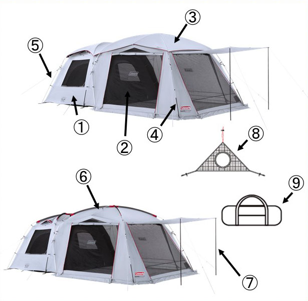 タフスクリーン2ルーム エアー / LDX+用インナーテントの通販