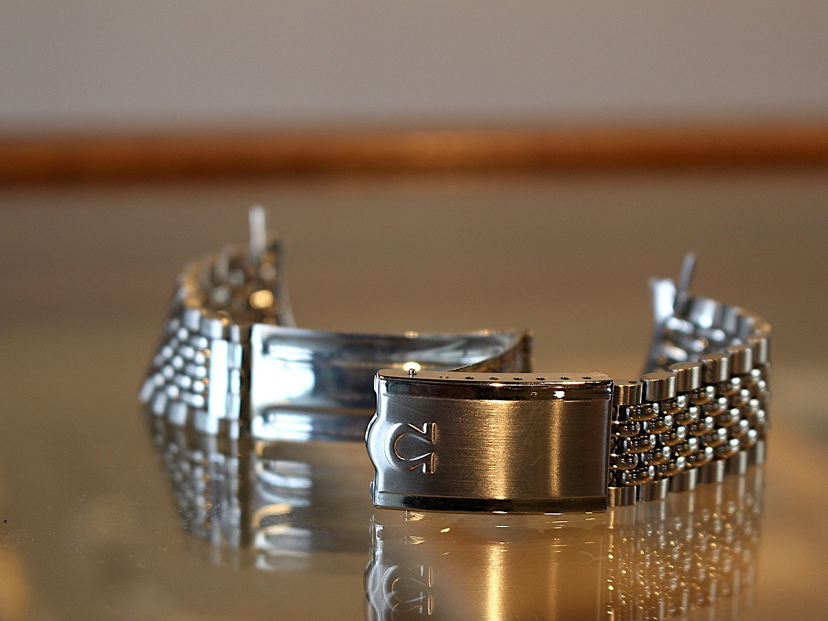 オメガ/純正SS7連ライスジュビリーブレスレット/No.12/Ref1036/Flash