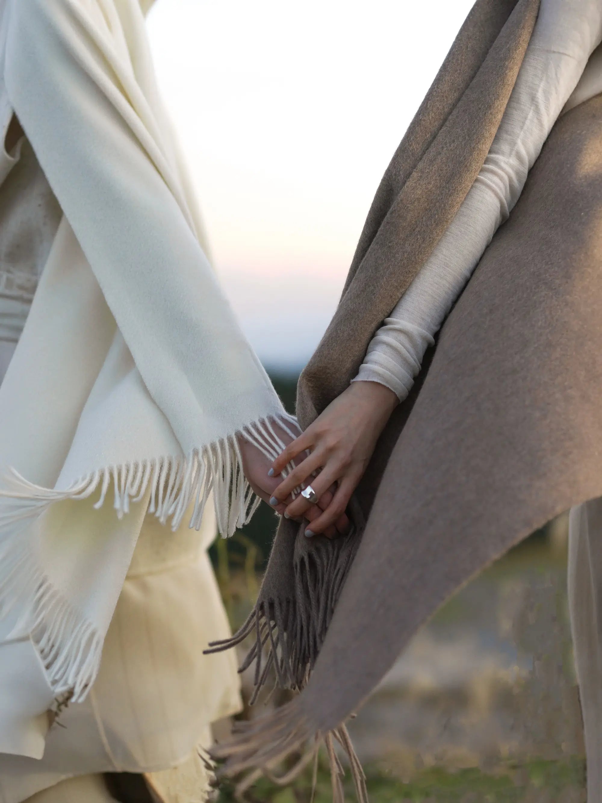 カシミヤストール オフホワイト | EDWARD BROWN(エドワードブラウン