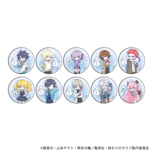 缶バッジ「終わりのセラフ」06/花ver. ブラインド(10種)(グラフアート