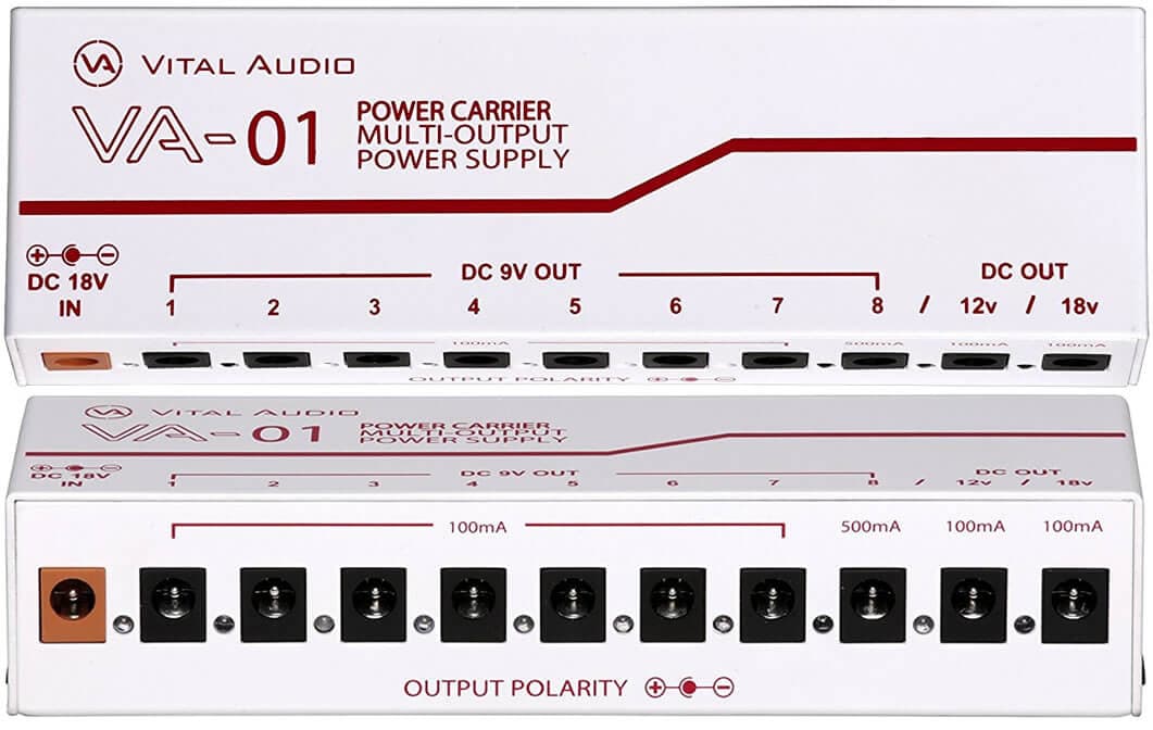 Vital Audio POWER CARRIER VA-01 - 10個のエフェクターに電源供給が