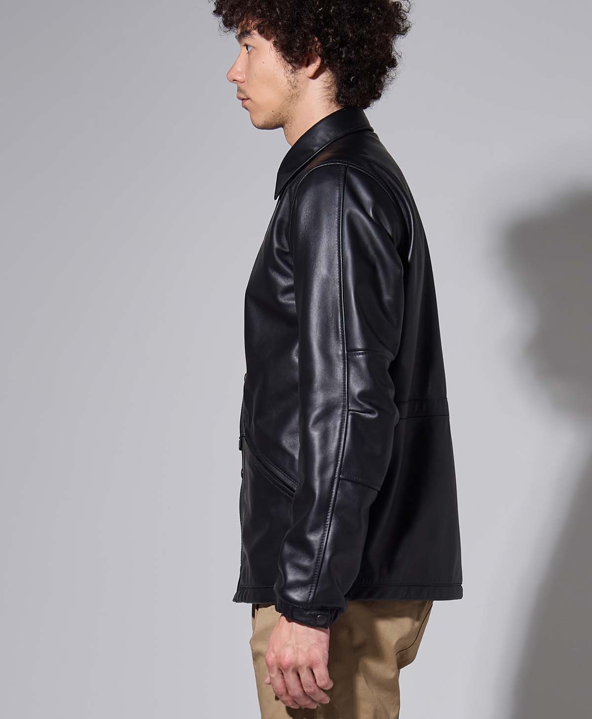 LEATHER COACH JACKET