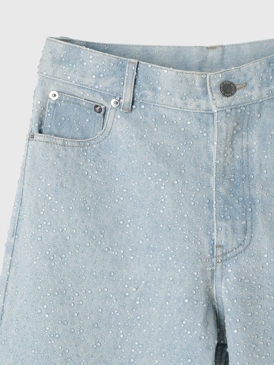 drop patternデニムパンツ