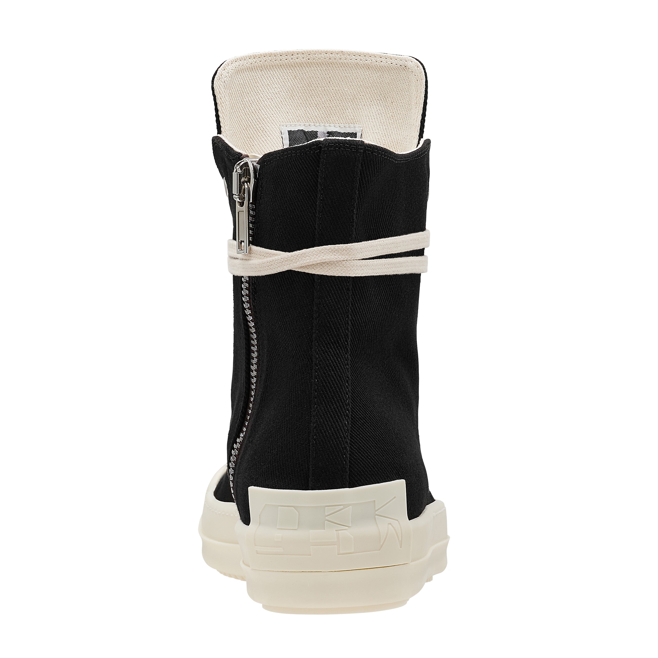 SIDE ZIP HI CUT SNEAKER BLACK WHITE - RICK OWENS DRKSHDW(リック