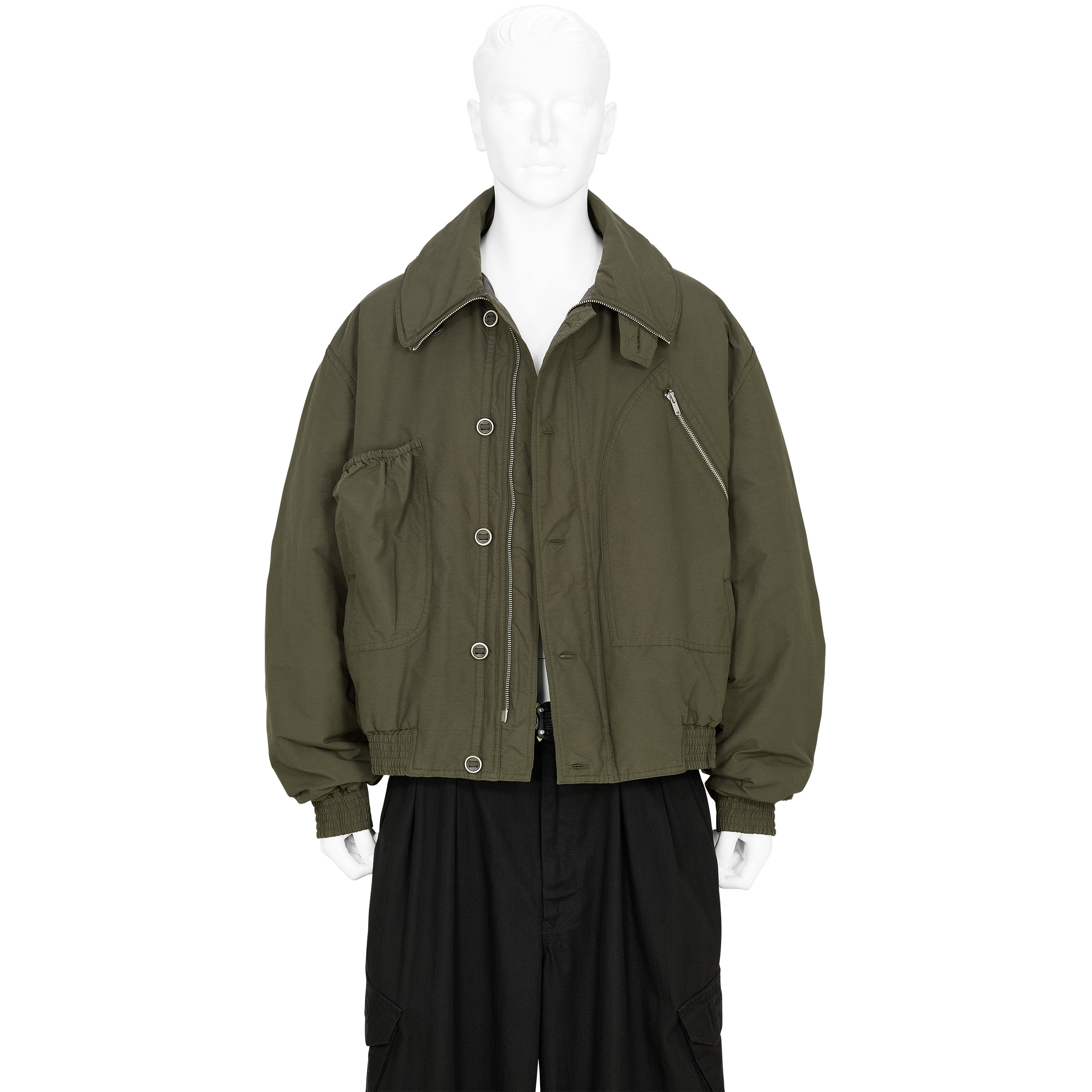 KATHARINE HAMNETT COLLABORATION SHORT BLOUSON OLIVE - YOKE(ヨーク
