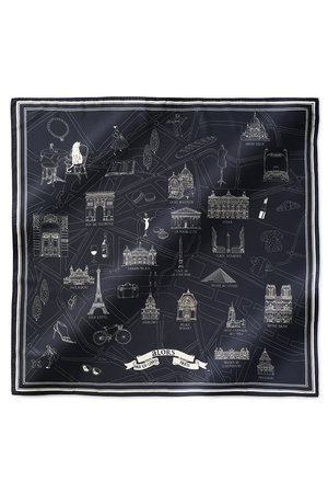 aLORS(アロー)｜Foulard Ex-libris Paris×aLORS スカーフ/ダーク