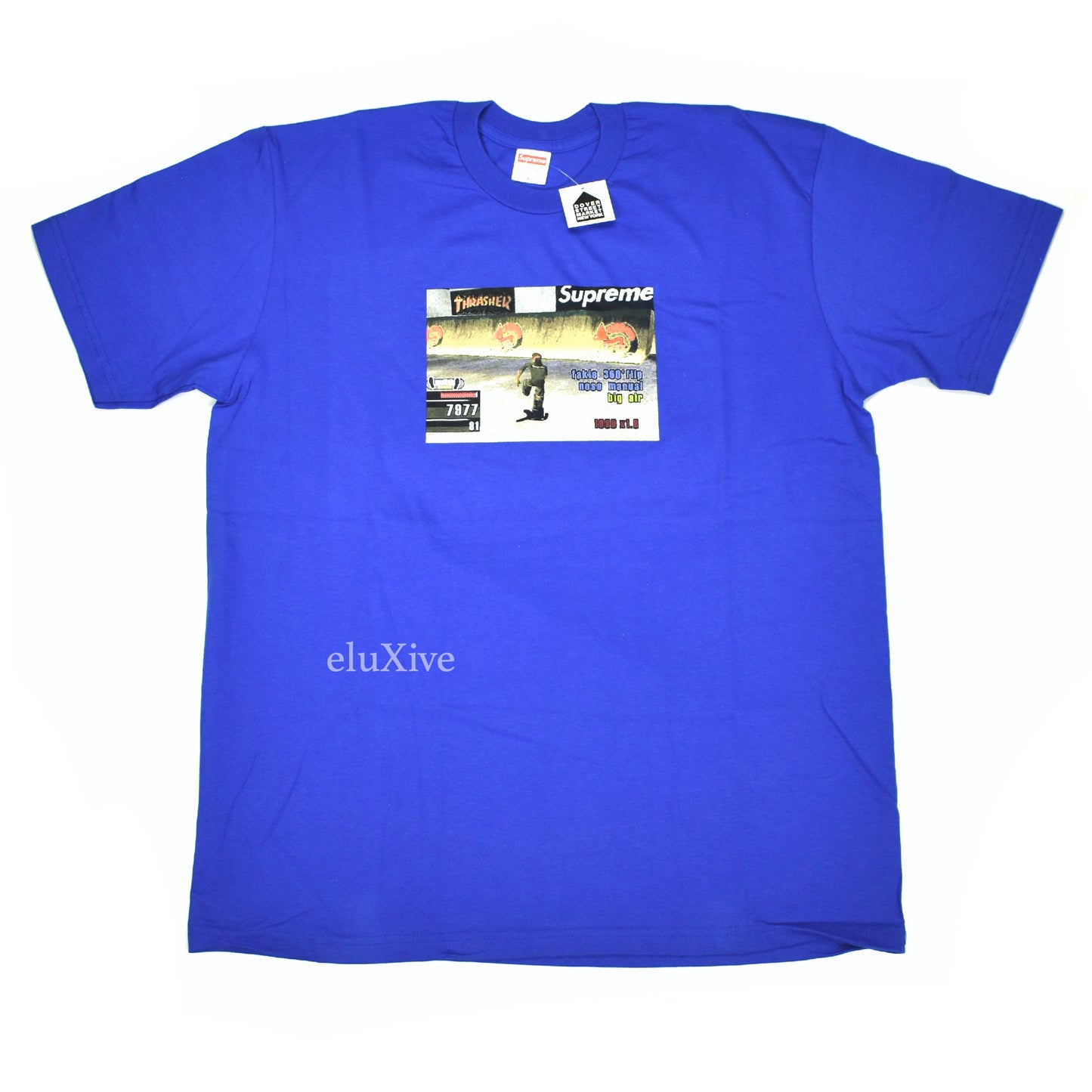 Supreme x Thrasher - Video Game Logo T-Shirt (Blue) – eluXive